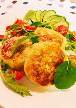 【ロカボ】おからのメダリオン風バーグ-レシピのメイン写真