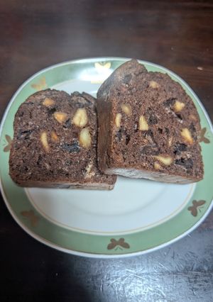 バター不要！チョコとナッツのココアケーキ-レシピのメイン写真