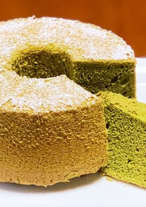 米粉でもっちり♪抹茶シフォンケーキ-レシピのメイン写真