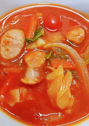 具だくさん野菜のトマトスープ-レシピのメイン写真