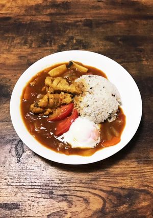 簡単！カフェ飯風コクうまトマトカレー-レシピのメイン写真