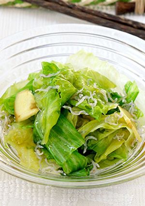 レタスとじゃこのおひたし～生姜風味～-レシピのメイン写真