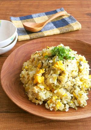 おにぎりにも♪焦がし醤油の高菜チャーハン-レシピのメイン写真