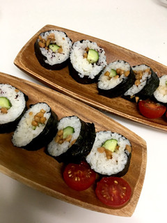 朝食用♪見た目は気にしない♪納豆巻き風-レシピのメイン写真