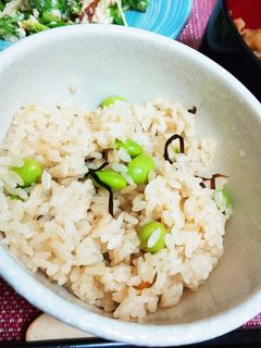 塩昆布と枝豆の混ぜごはん-レシピのメイン写真