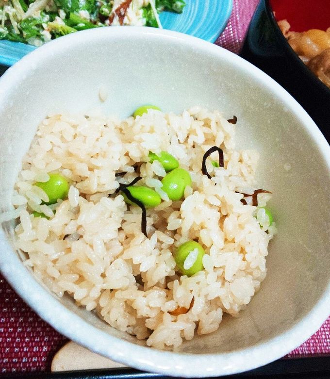 塩昆布と枝豆の混ぜごはん-レシピのメイン写真