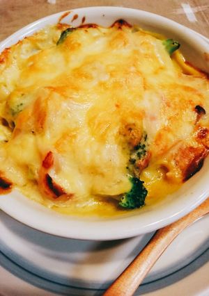かぼちゃとエリンギの豆乳クリームグラタン-レシピのメイン写真