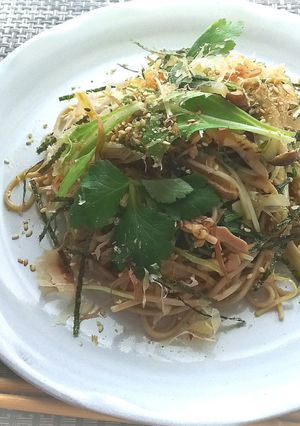 日本そばの薬膳チャンプルー♪-レシピのメイン写真