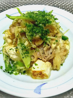 豆腐と豚肉と和葱のチャンプルー♪-レシピのメイン写真