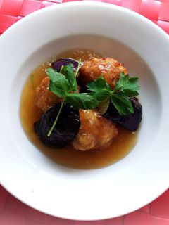 肉団子と茄子のおろし煮-レシピのメイン写真