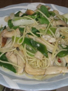 ローカロリー ネギとエリンギのパスタ-レシピのメイン写真