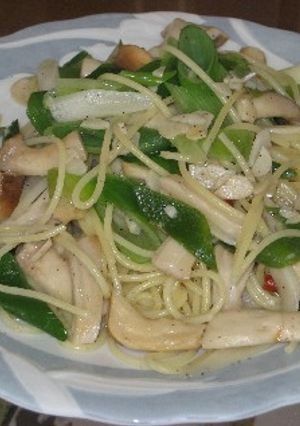ローカロリー　ネギとエリンギのパスタ-レシピのメイン写真