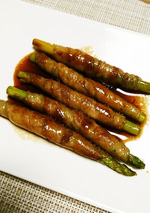 アスパラの肉巻き☆甘辛ソース-レシピのメイン写真