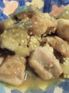 なすと鶏もも肉のみそ炒め煮-レシピのメイン写真