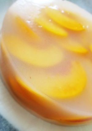 ２層の桃寒天ケーキ-レシピのメイン写真