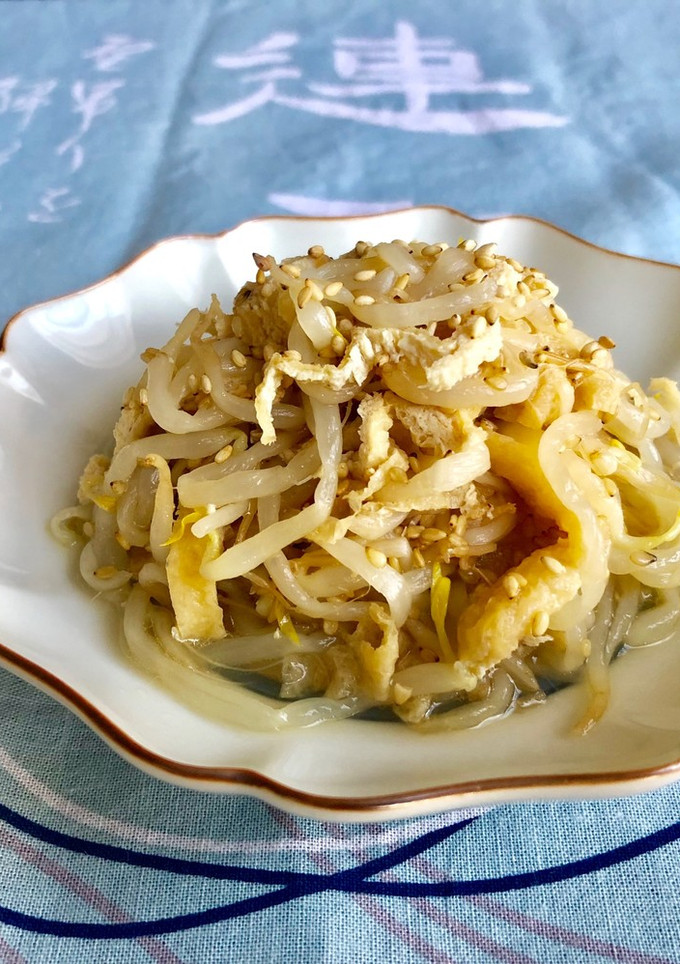 薄揚げともやしの酢の物＊胡麻風味-レシピのメイン写真