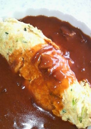 野菜満載♥ランチにふわふわカレーオムレツ-レシピのメイン写真