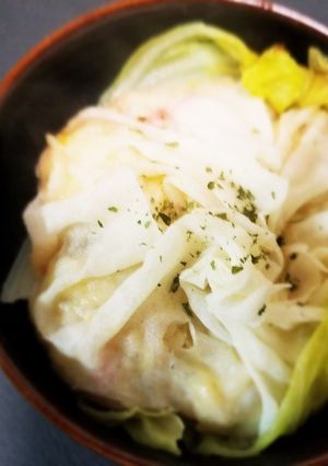 春巻きの皮で肉なし蒸しジャンボまん-レシピのメイン写真