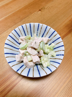 サラダチキンとセロリのマヨ和え★簡単副菜-レシピのメイン写真