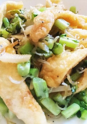 大根葉としらすとうすあげの炒め煮-レシピのメイン写真