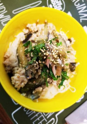 ぱぱっと簡単ひき肉となすの肉味噌そうめん-レシピのメイン写真