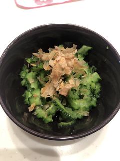ゴーヤのお浸し 透明醤油 色鮮やか!-レシピのメイン写真