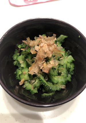 ゴーヤのお浸し 透明醤油 色鮮やか！-レシピのメイン写真