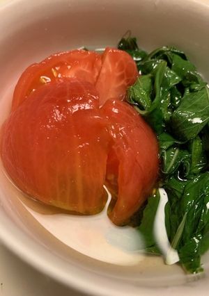 モロヘイヤとトマトのおひたし-レシピのメイン写真