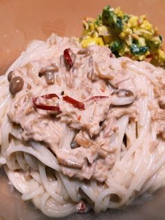 超簡単☆なめたけツナマヨそうめん-レシピのメイン写真
