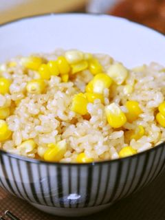 旬のとうもろこし玄米ご飯-レシピのメイン写真