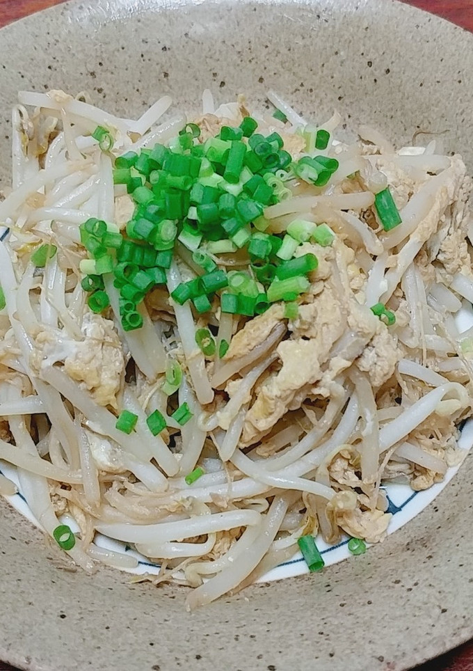 副菜　材料２つ！もやしの卵とじ-レシピのメイン写真