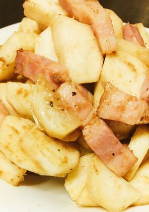 かぶとベーコンのアンチョビソテー-レシピのメイン写真