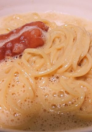 中華麺のカルボナーラ-レシピのメイン写真