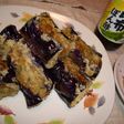 あまった餃子のタネで茄子のはさみ揚げ♪