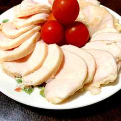 一晩放置でしっとり鶏ハム☆-レシピのメイン写真