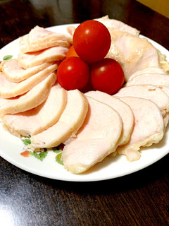 一晩放置でしっとり鶏ハム☆-レシピのメイン写真