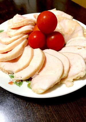 一晩放置でしっとり鶏ハム☆-レシピのメイン写真