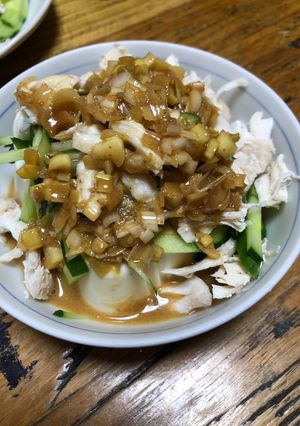 豆腐にバンバンジー。-レシピのメイン写真