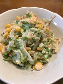 ゴーヤの麺つゆマヨサラダ-レシピのメイン写真
