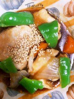 全てレンジ胸肉ゴロゴロ野菜青椒肉絲風-レシピのメイン写真
