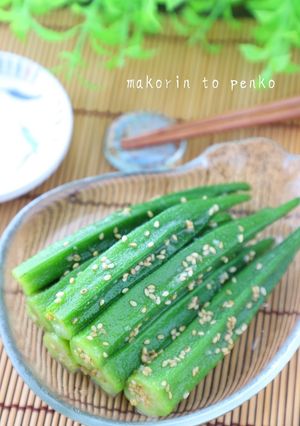 驚く美味しさ！やみつき＊丸ごと塩オクラ-レシピのメイン写真