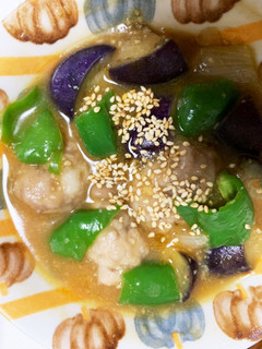 全てレンジ豚こま団子なす回鍋肉風-レシピのメイン写真