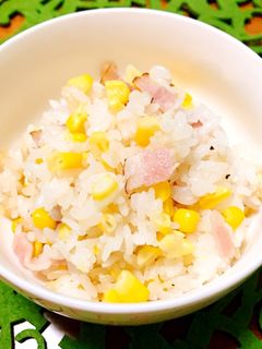 とうもろこしたっぷりベーコーンご飯♡♡♡-レシピのメイン写真