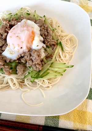 ひとりごはん～胡麻ドレでサラダそうめん～-レシピのメイン写真