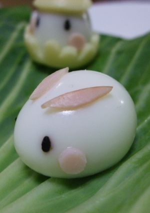キャラ弁★うずら卵の簡単うさぎ-レシピのメイン写真