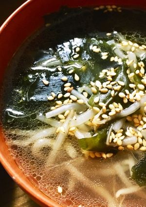 呑んだ後のシメに！ワカメ中華スープ-レシピのメイン写真