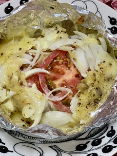 トマトとササミのホイル焼き-レシピのメイン写真