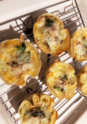 餃子の皮で♡簡単キッシュ-レシピのメイン写真
