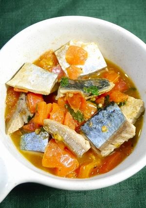 簡単！焼サバのトマト煮☆ガラムマサラ風味-レシピのメイン写真