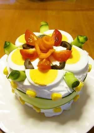 スモーガストルタ♡サンドイッチケーキ-レシピのメイン写真